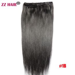 Synthétique Long Straight 40g One Pcs Set 4 Clip In Hair Extensions Fake Hairs Wholesale