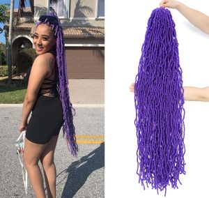 Synthétique Nouveau faux locs tressant les cheveux de coiffure doux locs cheveux 36 pouces afro ondulé bouclé doux locs locs crochet extensions de cheveux