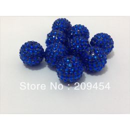 Synthetisch kwarts 20 mm 100pcslot Deep Blue15 Color Resin Ball Beads Y For Kids sieraden Making 230815