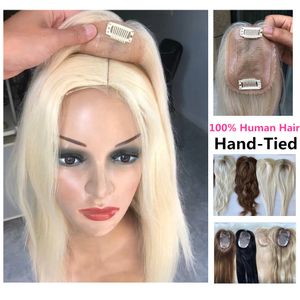 Synthetische S 69 812 Silk Base Hair Topper voor vrouwen Blond Black Brown 18 