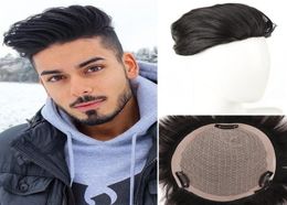 Synthétique s LUPU court remplacement morceau de cheveux frange haut Clres épingles pour hommes calvitie pince en naturel 2301145387109