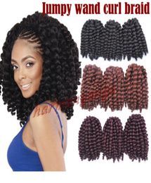 Perruque synthétique pour femmes brésiliennes modèle de cheveux Afro tresse 2X baguette curl crochet extension de cheveux tresses Bea4552476154