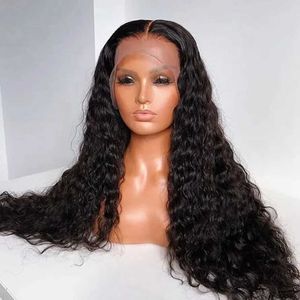 Synthetische pruiken 2024 NIEUW LAATS VOOR PAG 26 inch 180 Dichtheid Quiry Curly Synthetic Deep Water Waves geschikt voor zwarte vrouwen vooraf getrokken babyhaar Q240427