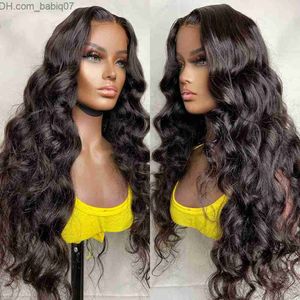 Synthetische Pruiken 30 36 Inch Body Wave Kant Voor Menselijk Haar Pruiken Braziliaanse Transparant Kant Frontale Pruik Losse Water Golvend voor Vrouwen Z230801