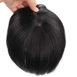 Perruques synthétiques Franges QUEENYANG frange synthétique frange cheveux pince à cheveux perruque brune avec tempes femme cheveux courts accessoires de coiffure 240329