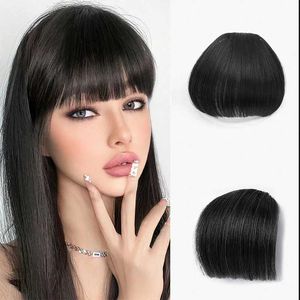 Perruques synthétiques frange perruque synthétique Air frange naturel court brun blond noir faux cheveux frange pince en morceaux de cheveux 240328 240327