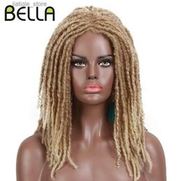 Perruques synthétiques Bella Wig synthétique pour les femmes noires 22 Crochet Wig tresses Twist Jumbo Drey Faux Locs Long Afro Wig Hair Hair Braiding Wig Y240401