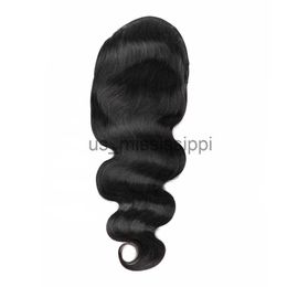 Synthetische pruiken body wave drawstring paardenstaart 1030 inch Indian Human Hair Drawing Ponytail Remy Hair For Woman Natural Black X0823