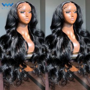 Pelucas sintéticas Body Wave Lace Front Wig Transparente 13x4 13x6 HD Lace Frontal Wig Brasileño Pre Plucked 360 Pelucas de cabello humano de encaje completo para mujeres 230412