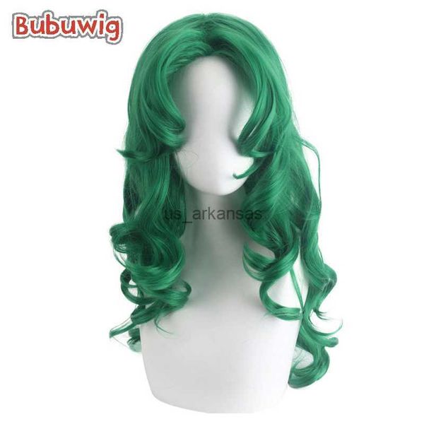 Perruques synthétiques bubuwig Hair synthétique marin neptune cosplay perruques femmes longues 60cm de mode ondulée verte ondulée perruque à chaleur HKD230818