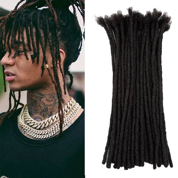 Perruques synthétiques Dreadlocks tresses Crochet tressage cheveux homme matériel de cheveux à la main Faux Locs naturel pour les femmes noir 231208