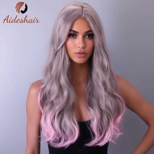 Perruques synthétiques style européen et américain cheveux longs bouclés grosses vagues perruque pleine tête pour les femmes 240328 240327