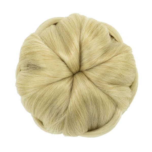 Pelucas sintéticas Accesorios para el cabello Soowee Pelo sintético Bailarina Trenzado Moño Cubierta para el cabello Postizos de donut Scrunchie Peluca para moño Updo en fiesta de boda 240328 240327