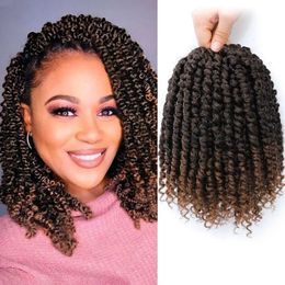 Pelucas sintéticas Piezas de cabello Forevery Passion Twist Crochet Hair Pelo de ganchillo sintético para mujeres negras Pre Looped Pre Twisted Passion Twist Hair 240328 240327