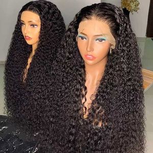 Perruques synthétiques Lace Wig produit noir perruque couvre-tête ffy cheveux longs bouclés Center Split Top Style de couverture