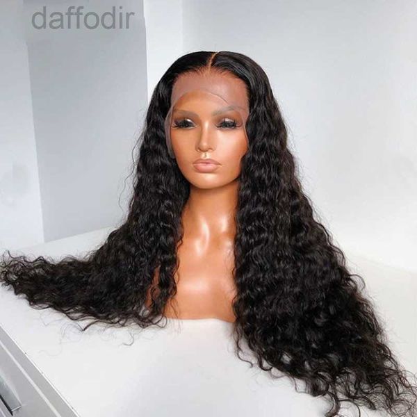 Pelucas sintéticas Curl suelto 250 Densidad 13x6 Frente de encaje Pelucas de cabello humano 360 ​​Peluca frontal de encaje Remy brasileño Onda de agua 30 pulgadas Full You May 240308