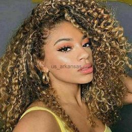 Perruques synthétiques courtes Afro Kinky Curly pré-cueillette pour costume noir Femmes Halloween Christmas Cosplay Party Wigs ombre Hair Synthetic HKD230818