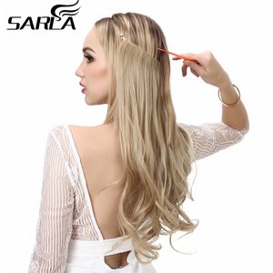 Synthetische pruiken Synthetisch s Geen clips Nep Ombre Roze Blond Bruin Zwart Natuurlijk golvend Vals stuk voor vrouw 230629