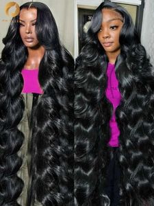 Perruques synthétiques Perruques synthétiques On Fleek Official Body Wave Hd Lace Front Wig 13x4 13x6 30 40 pouces 4x4 Lace Closure Wig Transparent cheveux humains Lace Frontal Wig 240327