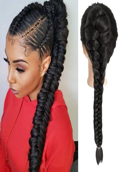 Pelucas sintéticas Xuanguang trenza de cabello Fishbone espinilla de peces clip de cola de caballo en mujeres women doil wear 4 colores disponibles 7801636