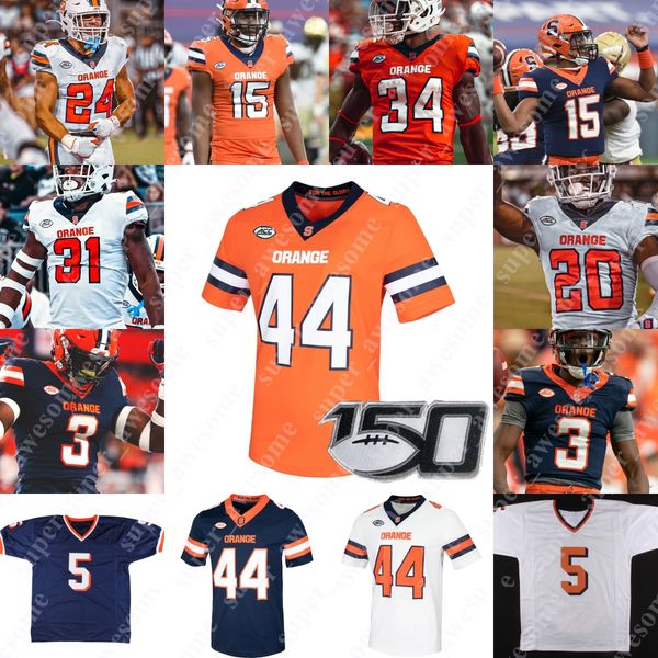 Jersey de fútbol naranja de Syracuse Garrett Shrader Sean Tucker Mikel Jones Oronde Gadsden Ii Marlowe Wax Carlos Del Rio-wilson Donovan