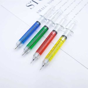 Syringe Crérating Crayed Plastic Injection Advertising Gift Pen imprimable
