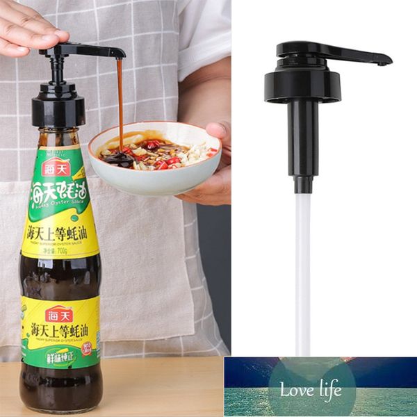 Bouteille de sirop Buse Pression Pulvérisateur d'huile Sauce aux huîtres domestique Pompe en plastique Outils de type poussoir Accessoires de cuisine Prix d'usine conception d'experts Qualité Dernières