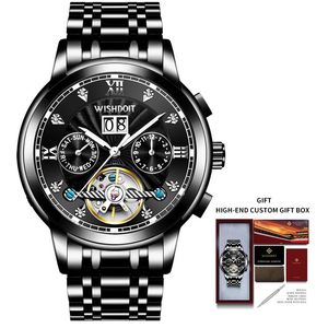 Sysfla Mens Watch Skeleton Hollow Tonneau Casual Cheat Watch Soft Silicon Band Luminous Quartz Wristwatch