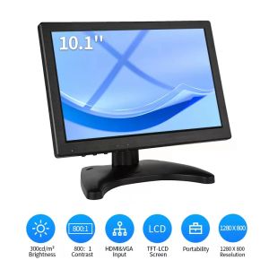 Système de 10,1 pouces moniteur LCD avec HDMI VGA pour l'ordinateur TV Affichage de l'écran de couleur de la voiture