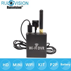 Sistema Kit DVR MINI WiFi System 1080p con Batería de Audio Micro Audio Batería DVR Portable Video Digital Recorde Interior Inicio RTSP inalámbrico