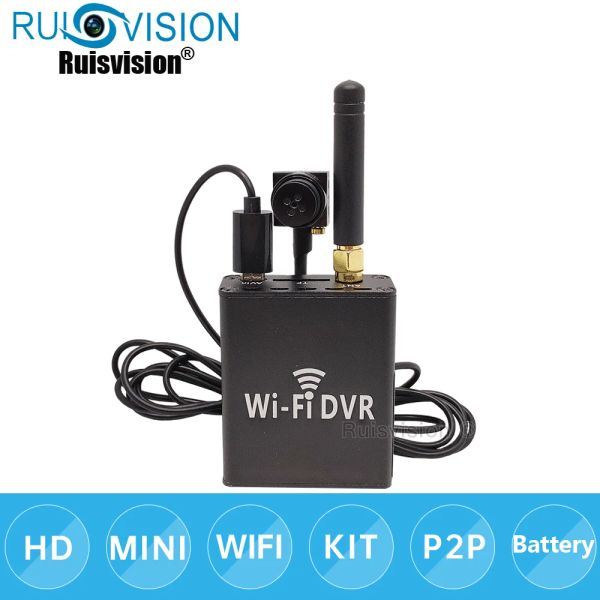 Système 1080p Mini WiFi DVR Kit avec micro-caméra audio Batterie Batterie DVR Portable Digital Video enregistre Home Home Wireless RTSP
