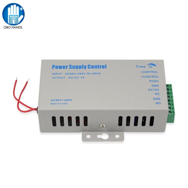 Système 12V 5A K80 Commutateur d'alimentation Contrôle de contrôle d'accès Système Power AC110260V / 5060Hz avec délai pour la sécurité électronique du verrouillage des portes