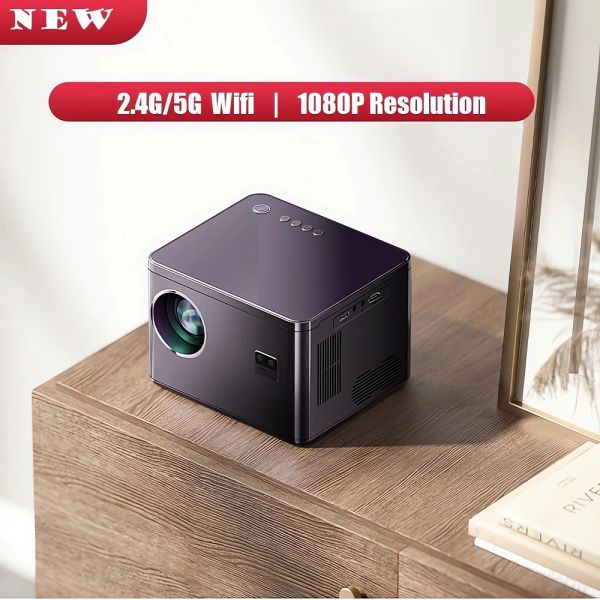 Système 1920 * 1080p HD Laser Beamer K1 LED Projecteur Support 4K Lumen Native Active 2.4G / 5G Téléphone WiFi Smart TV Video Home Theatre Cinema