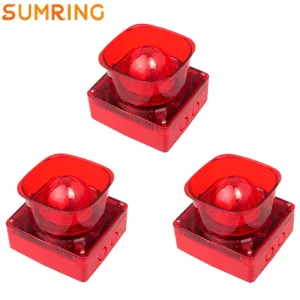 Systeem 3 stks/5 stks Outdoor Siren Led Strobe Light Auto 220V Sirene Alarm voor mijnbouwbeveiliging