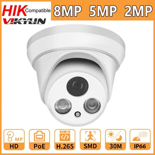 Système 4K Security Camera 8MP IP Camera 5MP Poe IR Vision nocturne CCTV CAME BUILT EN MIC VIKYLIN Protocole Video Subs Surveillance Cameras