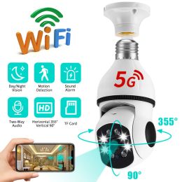 Système 5G WiFi IP Camera PTZ 1080p AI Human Detect Surveillance Caméras nocturnes Vision nocturne Color 4x Digital Zoom Home CCTV Security Cam