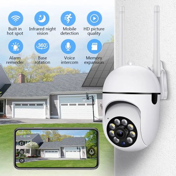 Système 5G WiFi Smart IP Camera 1080p Surveillance Camera Vision Night Vision 2way Audio Wireless Camera Home Security Indoor Monitoring