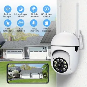 Système 5G WiFi Surveillance Caméras IP Camera HD 1080p OUTDOOOR 4X Digital Zoom Vision Vision Wireless PTZ PTZ CAME Sécurité