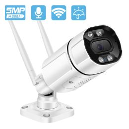 Systeem 5MP IP -camera Wifi Outdoor AI Human Detect Audio Home Wireless Camera 1080p HD Color Infrared Night Vision Security CCTV Camera