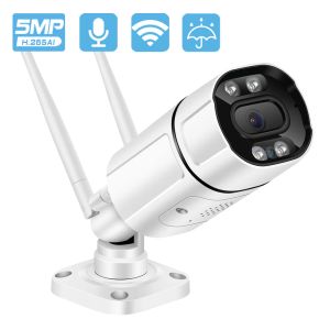 Système 5MP IP Camera WiFi Outdoor AI Human Detect Audio Home Wireless Camera 1080p Color infrarouge Night Vision Security CCTV