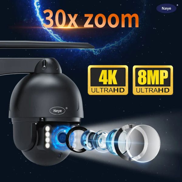 Système 8MP 4K Cloud WiFi PTZ Camera Outdoor Home Security IP Camera 30x Zoom Speed Dome Camera P2P CCTV CAME