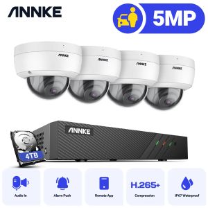 Système Annke 5MP POE IP Sécurité Caméra Système