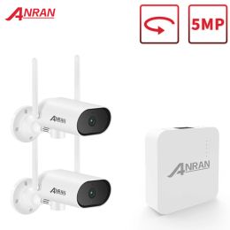 Systeem Anran 1920p Security Camera Set WiFi Mini NVR 5MP PAN TILT CCTV VIDEO CAMERA KIT Outdoor draadloos bewakingscamerasysteem