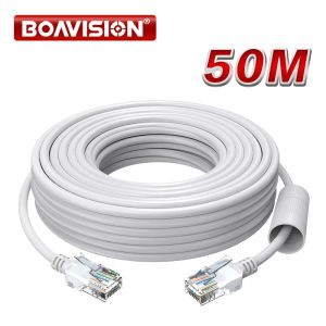 Systeem CAT5E Ethernet -kabel 20m 30m 50m Wit High Speed Network RJ45 Draadsnoer voor POE -beveiligingscamera'ssysteem, Poe -schakelaar etc.