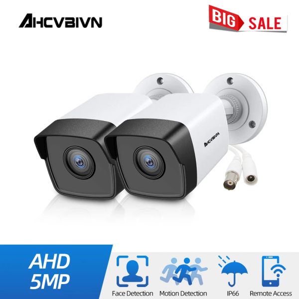 Sistema CCTV Cámara analógica con sensor de movimiento fuera de impermeabilización 1080p 2mp AHD DVR Cámara de seguridad Sistema de vigilancia XMEYE BNC