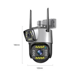System Dual Lens Security Camera V380 Pro Smart Home 4MP Automat Tracking impermeable al aire libre Wifi Wifi IP IP IP