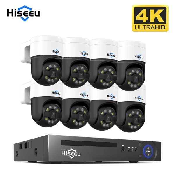 Système HiEEU 4K 8MP 4MP PTZ POE CCTV CAME CAME CAMER