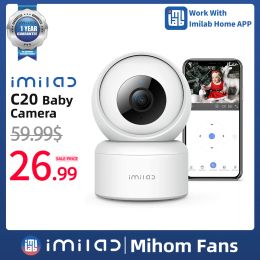 Système IMILAB C20 Sécurité Camera WiFi 1080p IP IP INDOOR WebCamera PTZ CCTV Vedio Surveillance CAM compatible avec Google Assistant Alex
