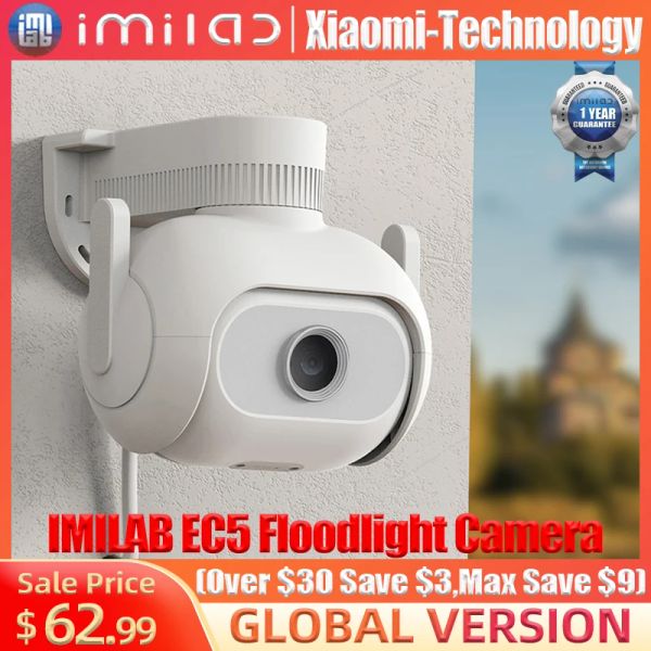 Système IMILAB EC5 CAME CAME CAME DE FORME EXTÉRIEUR WIFI MI HOME Sécurité Video Tenveillance CAM IP 2K COULEUR VISION NIVE