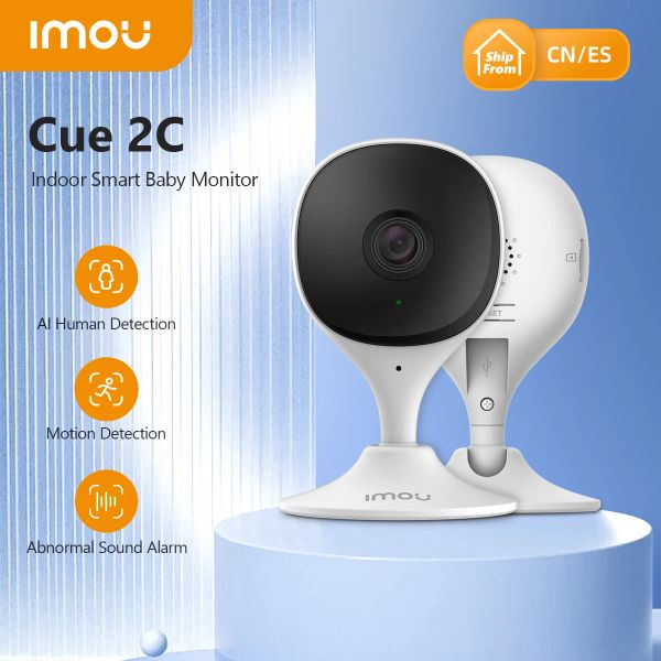 Sistema IMOU Cue 2C 1080p Cámara de seguridad de la seguridad Interior Monitor de bebé Dispositivo de visión nocturna Video Mini Vigilancia Cámara IP